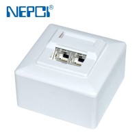 Ethernet Network Connector Wall Box Rj45 Keystone Female To Female Wall Plate Compatible With Cat7/6/6e/5/5e Ethernet Xjy-gm-47a